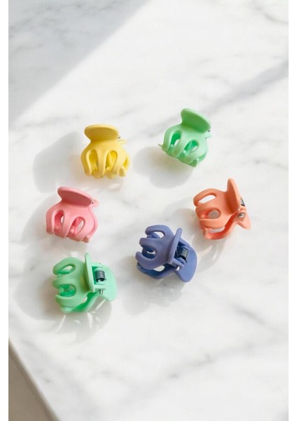 Kadın ve Çocuk 6 Adet Minik ( 2 cm ) Mandal Toka modelleri