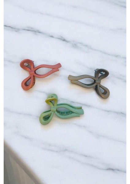 Kadın 3 Adet 11 cm Mat Mandal Toka