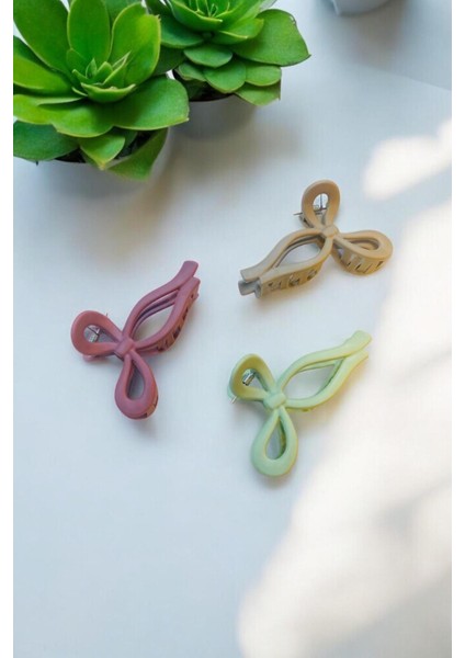 Kadın 3 Adet 11 cm Mat Mandal Toka modelleri