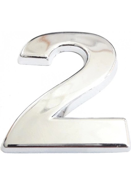 Cemax Krom Yapışkanlı 2 Rakamı 5 cm