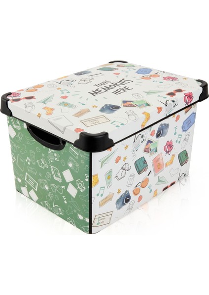 Hatıra Figürlü Saklama Kutusu - Renkli - 22 Lt modelleri