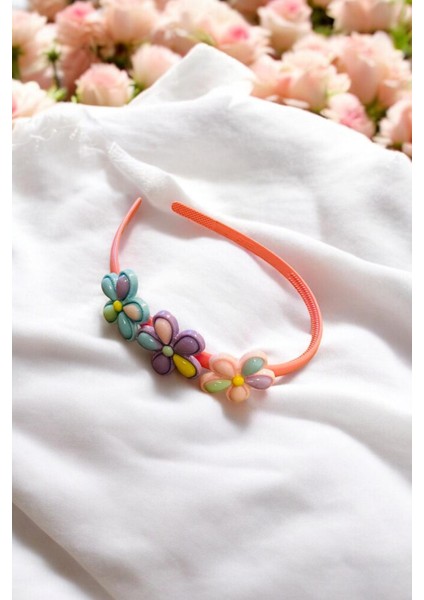 Çocuk Papatya Figürlü Parlak Renklerde Taç