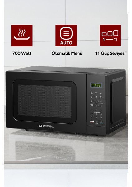 Siyah Dijital Mikrodalga Fırın Hm-12 modelleri