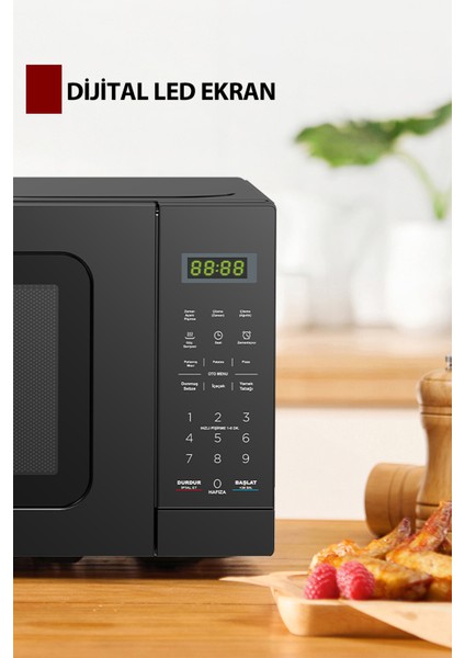 Siyah Dijital Mikrodalga Fırın Hm-12 fırsatları