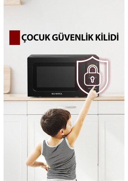 Siyah Dijital Mikrodalga Fırın Hm-12