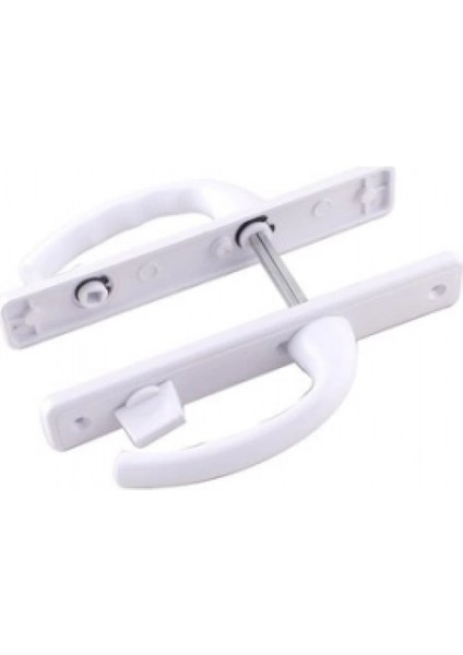 Poşetli Banyo-Wc - Kilitli Beyaz Pvc Kapı Kolu (K95)