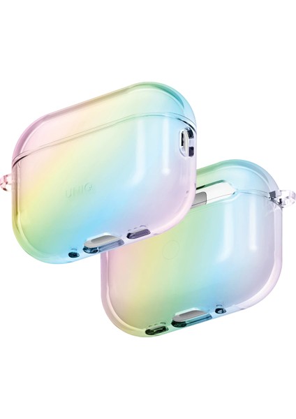 Airpods Pro 3 Kılıf Holografik Renk Değiştiren Kablosuz Şarj Destekli Kapak Anti-Watermark