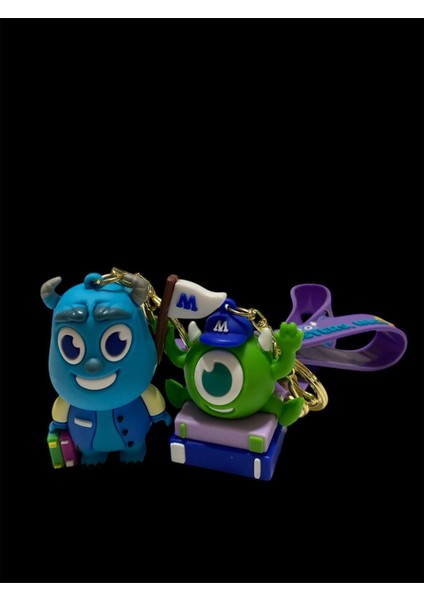 Sevimli Canavarlar Mike Wazowski Figürlü Anahtarlık / Çanta Süsü 2'li fiyatları