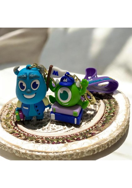 Sevimli Canavarlar Mike Wazowski Figürlü Anahtarlık / Çanta Süsü 2'li fırsatları