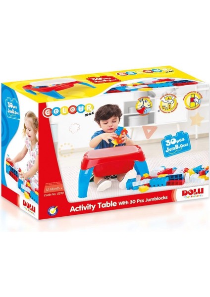 5298 Aktivite Oyun Masası 30 Parça Blok