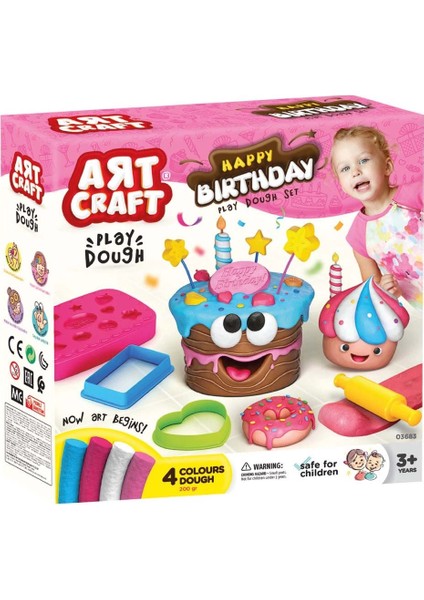 Bfs Art Craft Doğum Günü Oyun Hamuru Seti 10 Parça