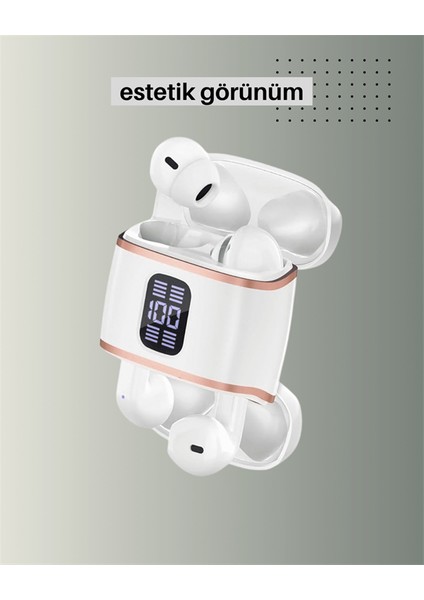 Kulakiçi Bluetooth Kulaklık V5.3 – 4’lü Set Dijital Ekranlı Gürültü Engel - M604B652-N69 fırsatları