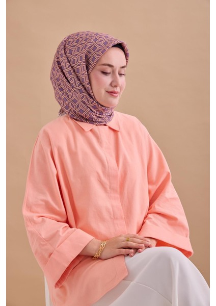 Twill Ipek Eşarp - 11479-27 Eflatun