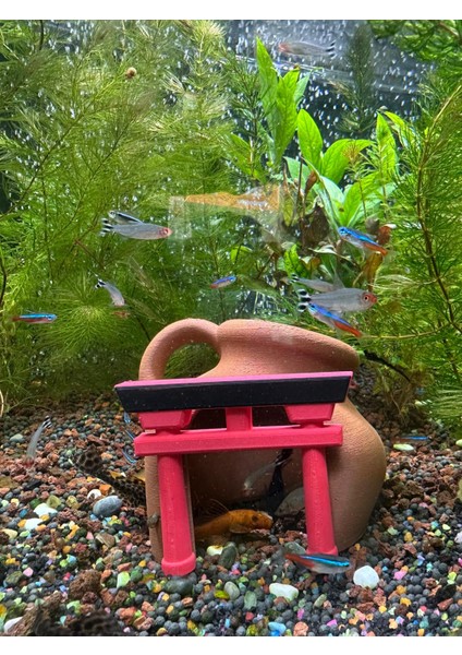 Tapınak Temalı Akvaryum Dekoru