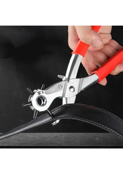 Kemer Delme Makinası Pratik 6 Başlıklı Kemer Delme Aleti Metal Kemer Delme Aparatı fırsatları