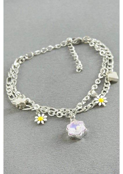 Yıldız Şans Mineli Çelik Bileklik