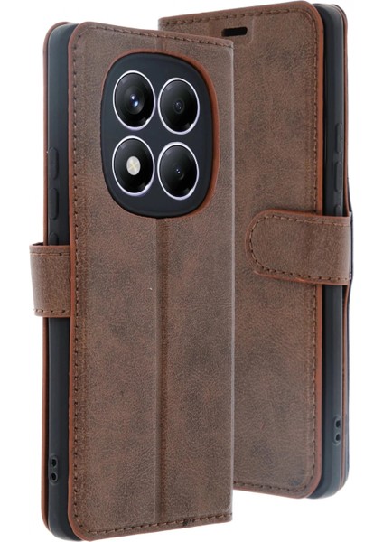 Xiaomi Redmi Note 14 Pro 4g Kılıf Trend S Plus Kapaklı Kılıf - Taba