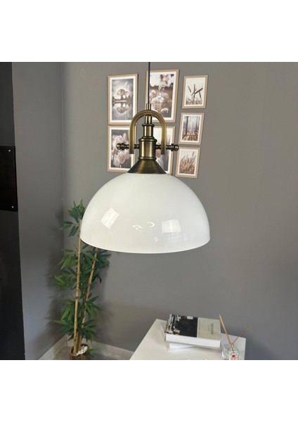 Linate Beyaz Gemici Eskitme Başlık Avize Tekli Sarkıt Salon Kuaför Dekoratif Aydınlatma fiyatları