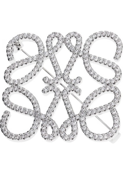 Kadın Love Model Taşlı Broş