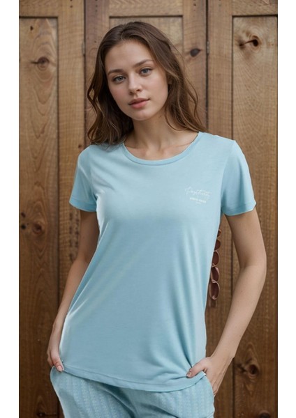 Kadın Giyim Kısa Kollu Viskon Pijama Takımı LL.PC89.K97.D01 fiyatları