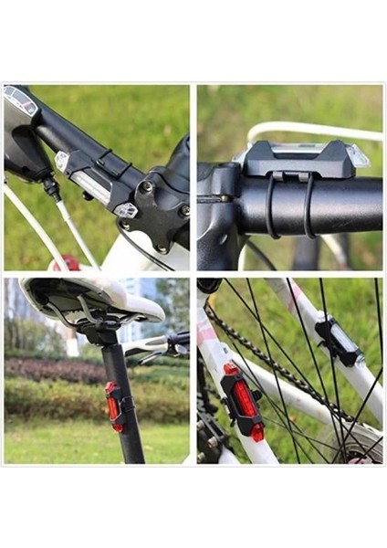 USB Şarj Edilebilir Parlak Bisiklet LED Lamba Su Geçirmez Güvenlik Uyarı Arka Lamba Işığı fırsatları