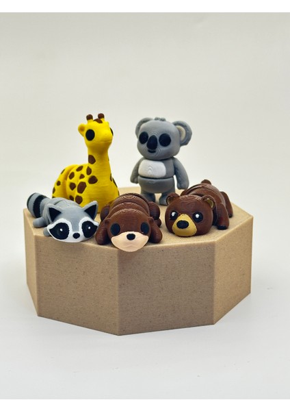 Minik Hayvanlar 5'li Oyuncak Seti- Ekip7– Organik, Hareketli, Eklemli ve Eğitici fiyatları