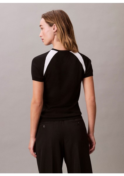 Siyah Kadın Yuvarlak Standart Baskılı T-Shirt LV047C307GUB1 fırsatları