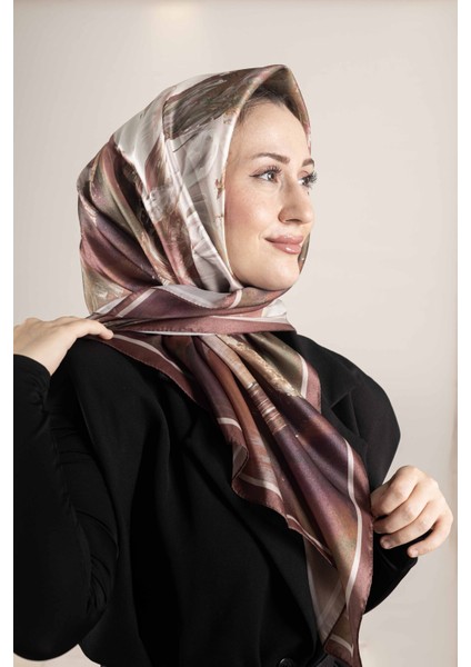 Dijital Kristal Desenli Eşarp 95x95 – Pastel Desen-3 fırsatları