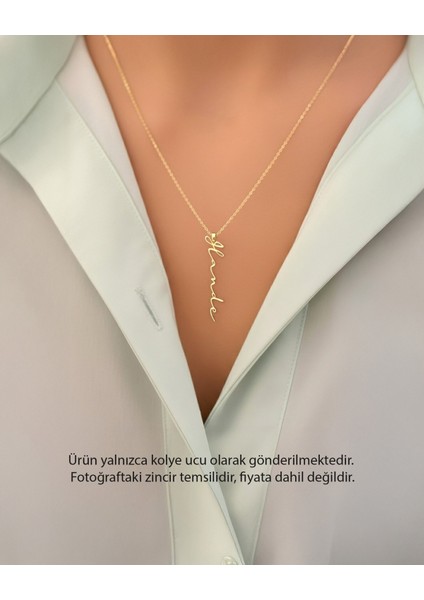 Dik Imza Isimli 14 Ayar Altın Kolye Ucu modelleri
