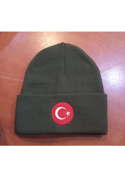 Türk Bayraklı Askeri Haki Renk Kışlık Akrilik Bere fiyatları