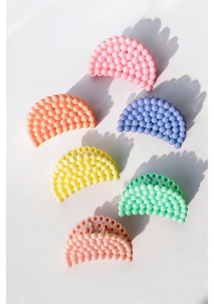 Boncuk Model 6 Adet Büyük Boy 6 cm Mandal Toka