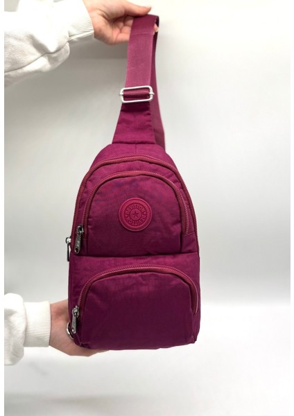Su Geçirmez Kumaş Bordo Unisex Body Bag Çapraz Omuz Çantası fiyatları
