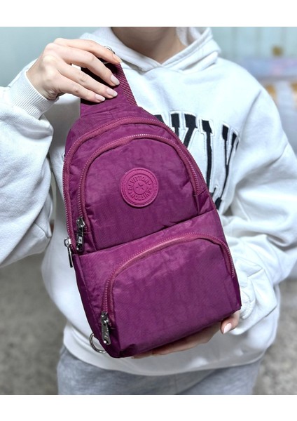 Su Geçirmez Kumaş Bordo Unisex Body Bag Çapraz Omuz Çantası modelleri
