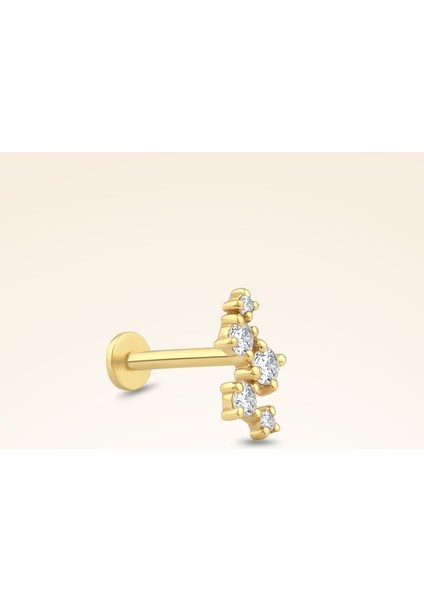 0,08 Karat Pırlanta Beş Taşlı Piercing fiyatları