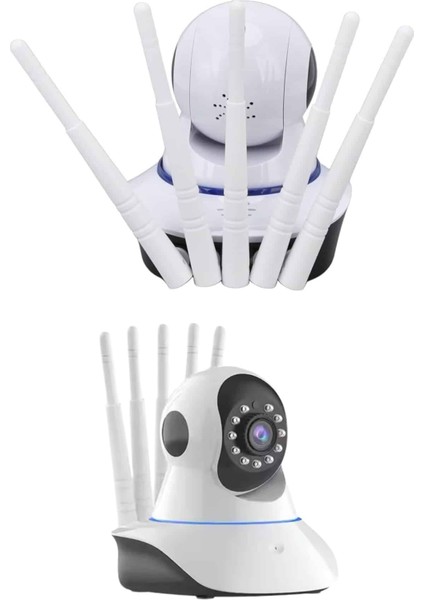 LED Aydınlatmalı 5 Antenli Motorlu 1080P Wifi Kamera Sensörlü - M887B705-N88887 fırsatları