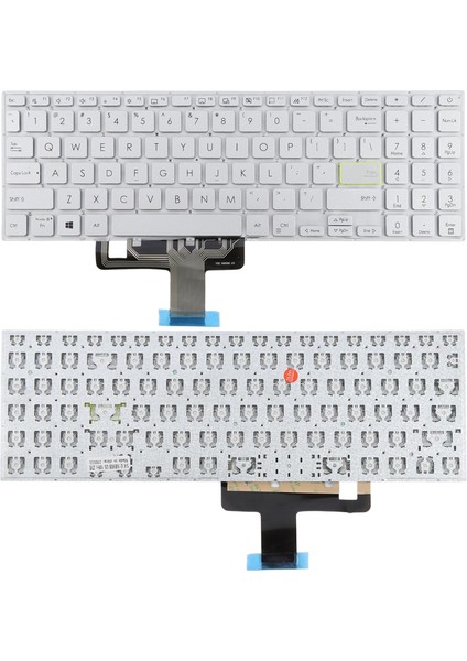 Asus Vivobook X521 V5100E X521FL X521 Için Abd Versiyonu Klavye (Gümüş) (Yurt Dışından)