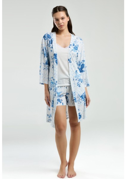 Kadın Süprem Kumaş 3 Parça Kutulu Pijama Takımı WV.1.L.0E012O fiyatları