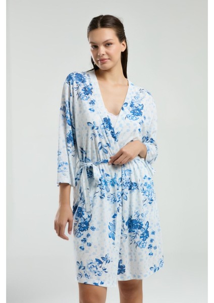 Kadın Süprem Kumaş 3 Parça Kutulu Pijama Takımı WV.1.L.0E012O fırsatları