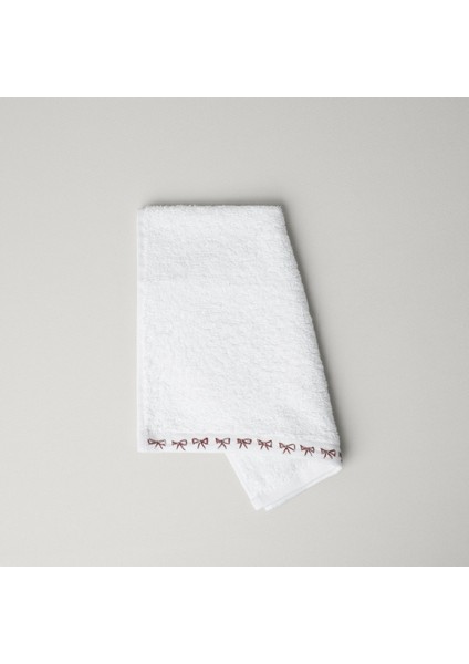 Ribbon Pamuk 30X45 cm El Havlusu Beyaz
