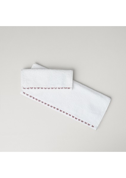 Ribbon Pamuk 30X45 cm El Havlusu Beyaz modelleri