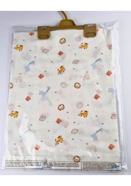 Aslıva %100 Pamuk Müslin Bebek Battaniyesi Kundak Örtüsü Safari Desenli Yumuşak modelleri