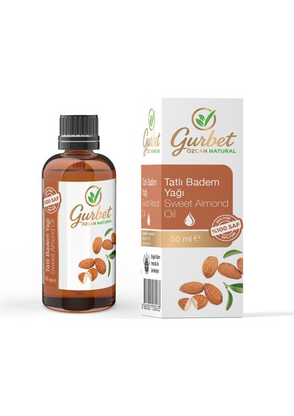 Tatlı Badem Yağı %100 Saf Doğal Seyreltilmemiş 50 ml (Sweet Almond Oil) modelleri