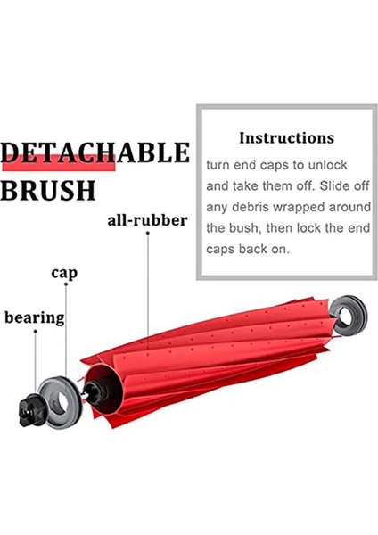 Ana Fırça Roborock S7 T7 T7S T7PLUS T7SPLUS Ayrılabilir Rulo Fırça Robotlu Süpürge Aksesuarları (Yurt Dışından) fiyatları