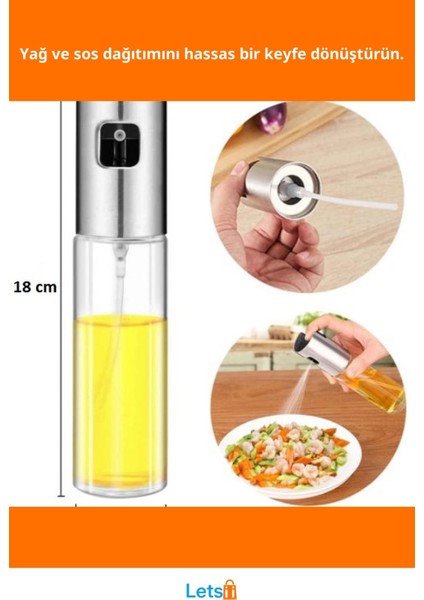 100 ml Çok Amaçlı Spreyli Cam Şişe Gümüş fiyatları