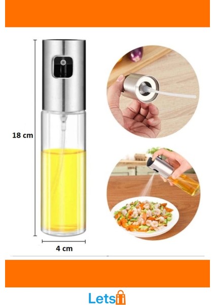 100 ml Çok Amaçlı Spreyli Cam Şişe Gümüş modelleri