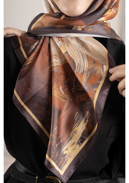 Dijital Kristal Desenli Eşarp 95x95 – Pastel Desen-3 fırsatları