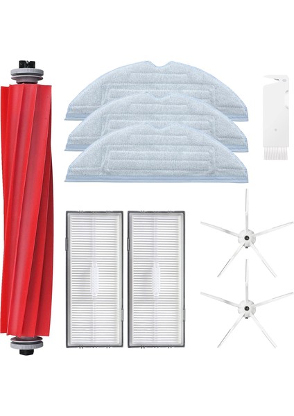 Xiaomi Roborock S7 T7S T7PLUS Için Yedek Aksesuar Kiti Elektrikli Süpürge Ana Fırça Yan Fırçalar Filtre Paspas (Yurt Dışından)