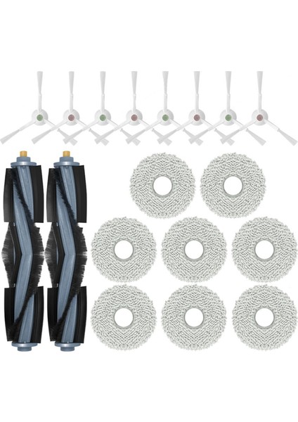 Yeedi Kat 3 Istasyonlu Robotlu Süpürge Yedek Parça Aksesuarları Ana Yan Fırça Paspas Bezi (Yurt Dışından)