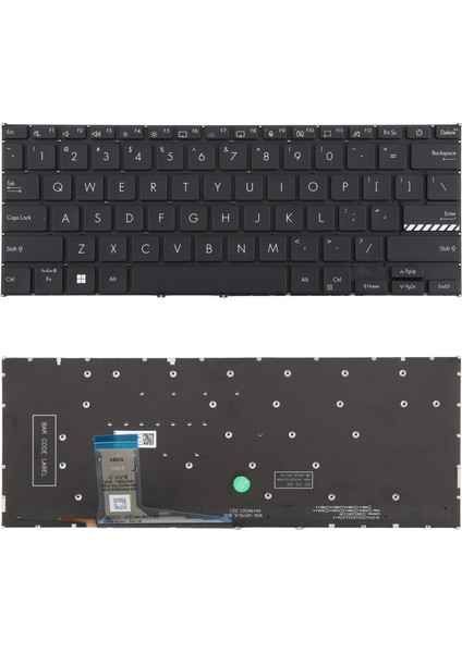 Asus Vivobook 14 Pro X1402 X1402 Için Abd Versiyonu Arkadan Aydınlatmalı Klavye (Siyah) (Yurt Dışından)