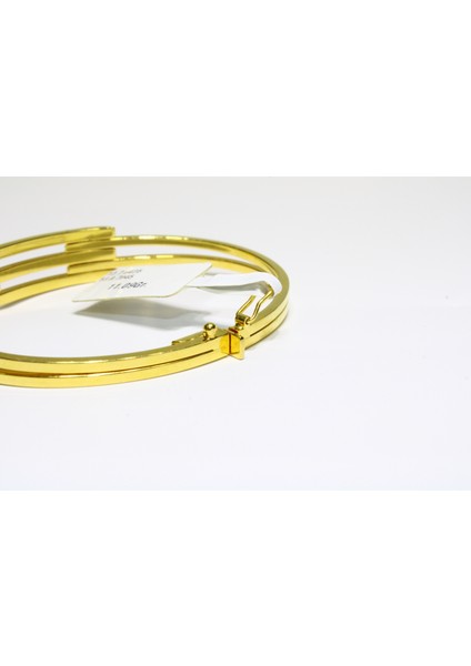 14 Ayar Altın 3 Sıralı Kaburga Kelepçe Bilezik 11.09 gr indirimleri